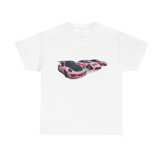 Tee 3 pink cars